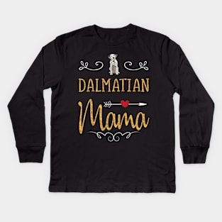 Dalmatian Mama Kids Long Sleeve T-Shirt